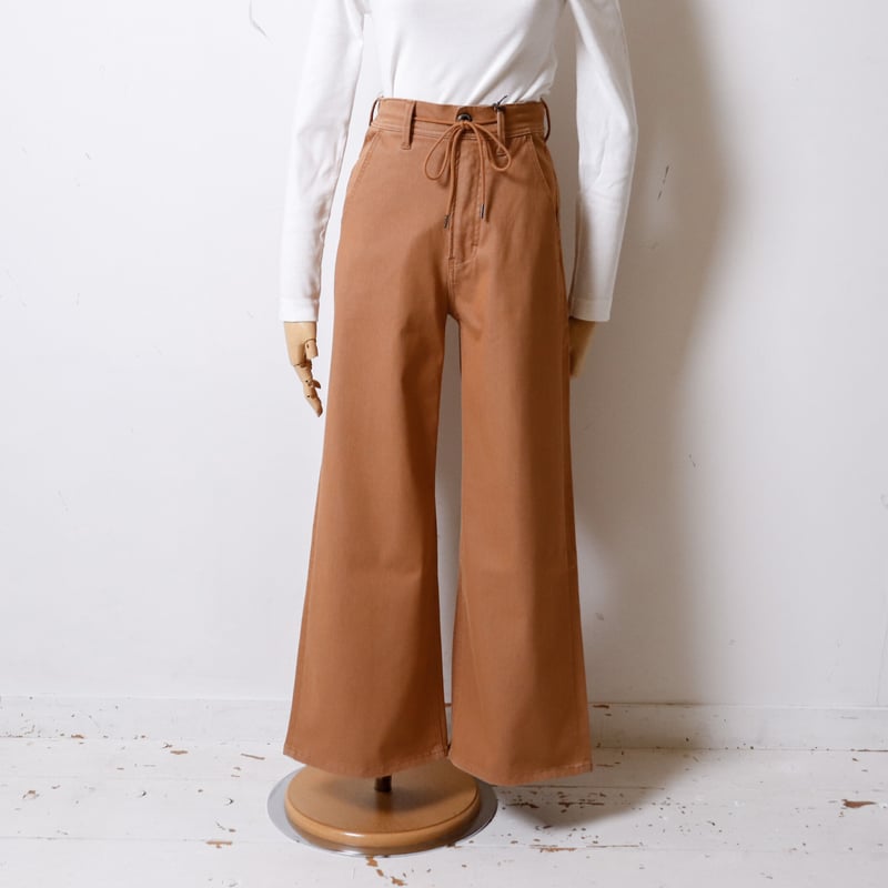 Women's】YANUK[ヤヌーク] DENIT WIDE FLARE PANTS 571
