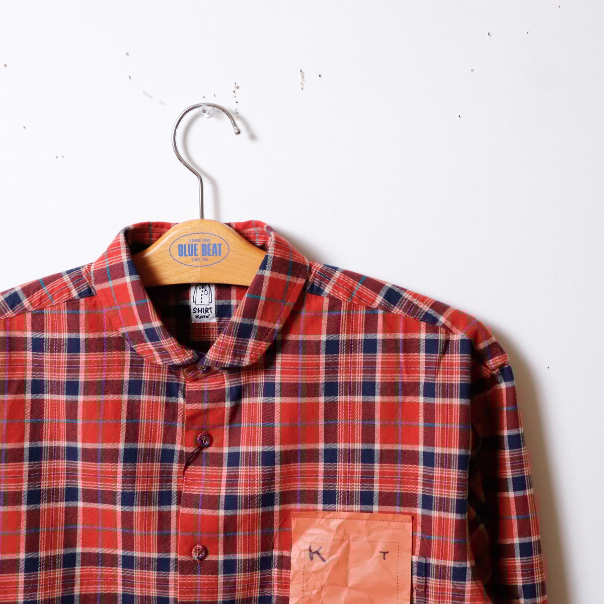 MEN'S】KATO`[カトー] ビエラチェックラウンドカラーシャツ