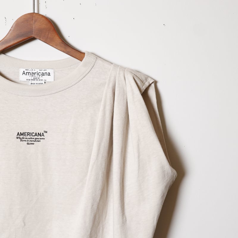 WOMEN'S】Americana [アメリカーナ] ロールアップスリーブT