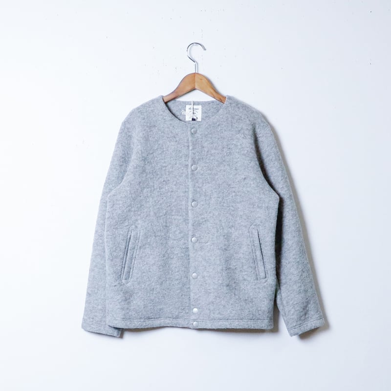 UNISEX】Jackman[ジャックマン] Wool Collarless Jacket