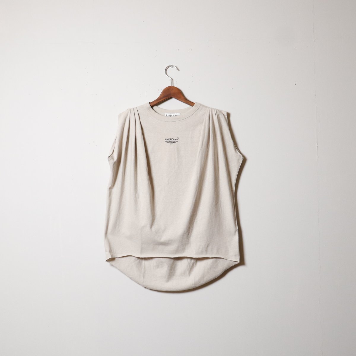 WOMEN'S】Americana [アメリカーナ] ロールアップスリーブTシャツ BRF