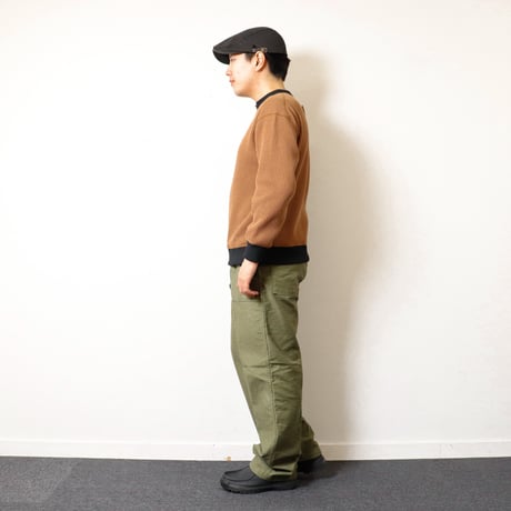 【MEN'S】JACKMAN [ジャックマン]  Waffle Half Zip(ワッフルハーフジップ) JM7502