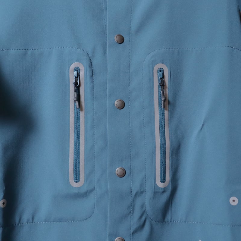 and wander tech SS shirt アンドワンダー UNISEX】and wander[アンドワンダー] Tech SS Shirt | BLU