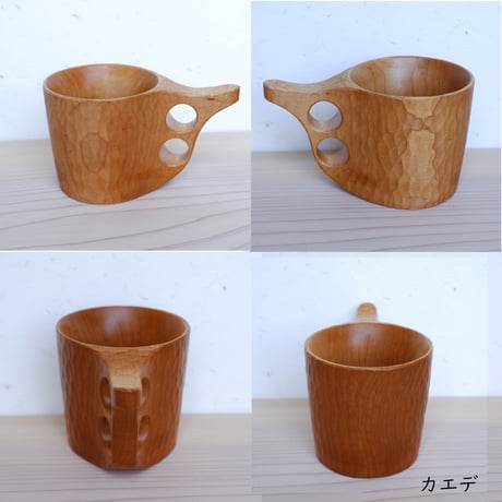 木のマグカップ