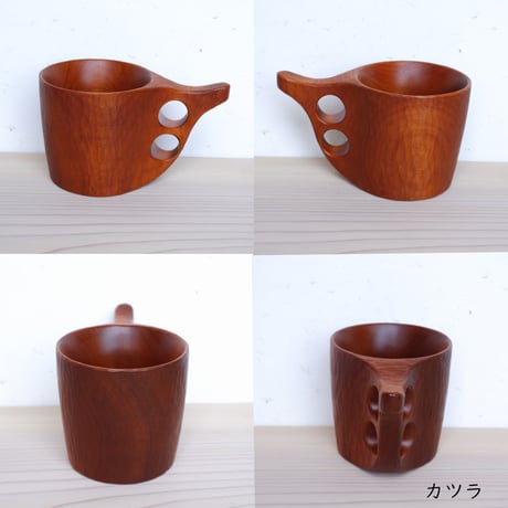 木のマグカップ