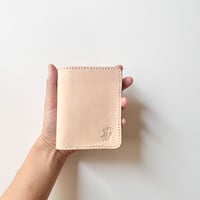 Middle wallet Olive本革 二つ折り財布 ウォレット オリーブ (留め具付