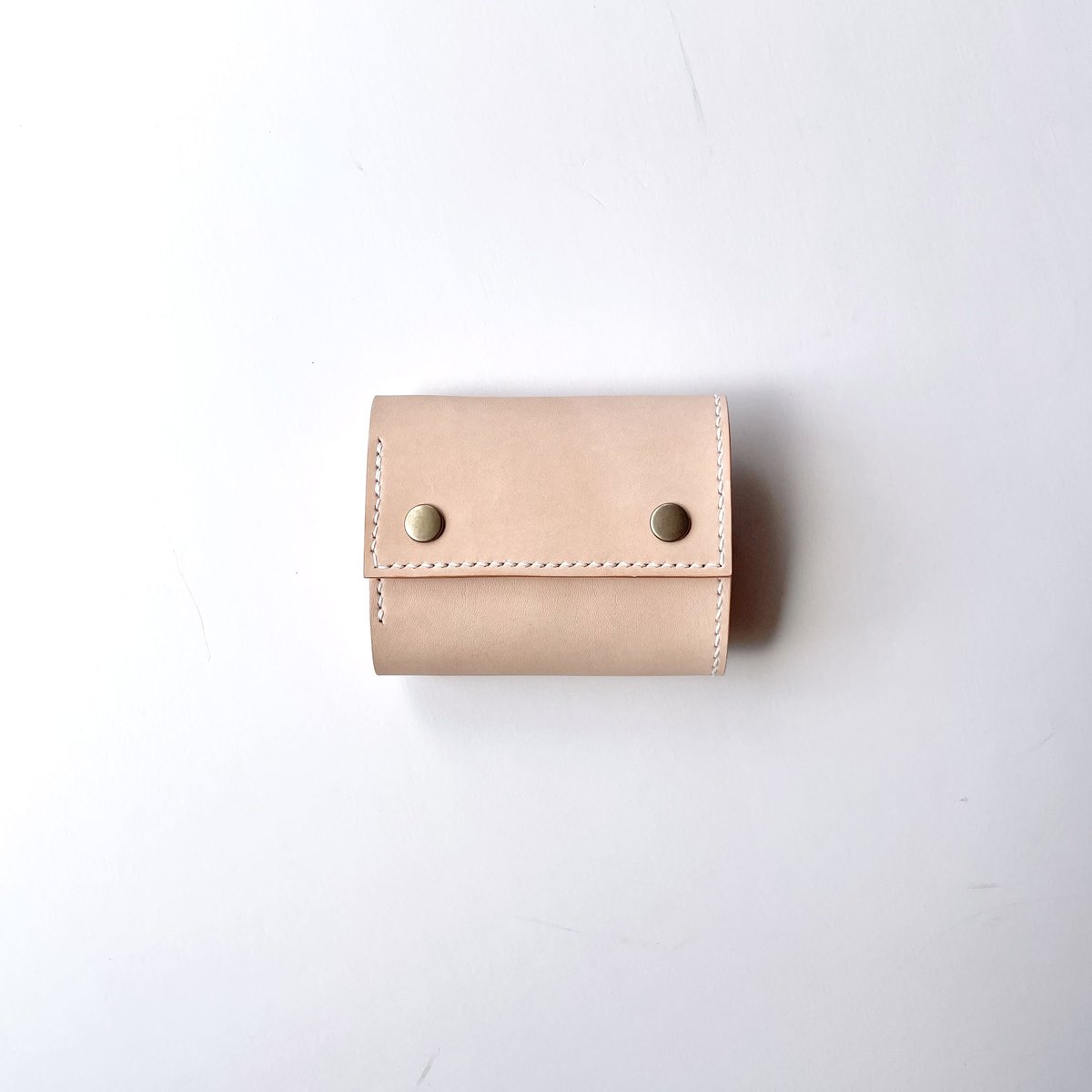 本革mini wallet natural コンパクト三つ折り財布 | Rana's STORE