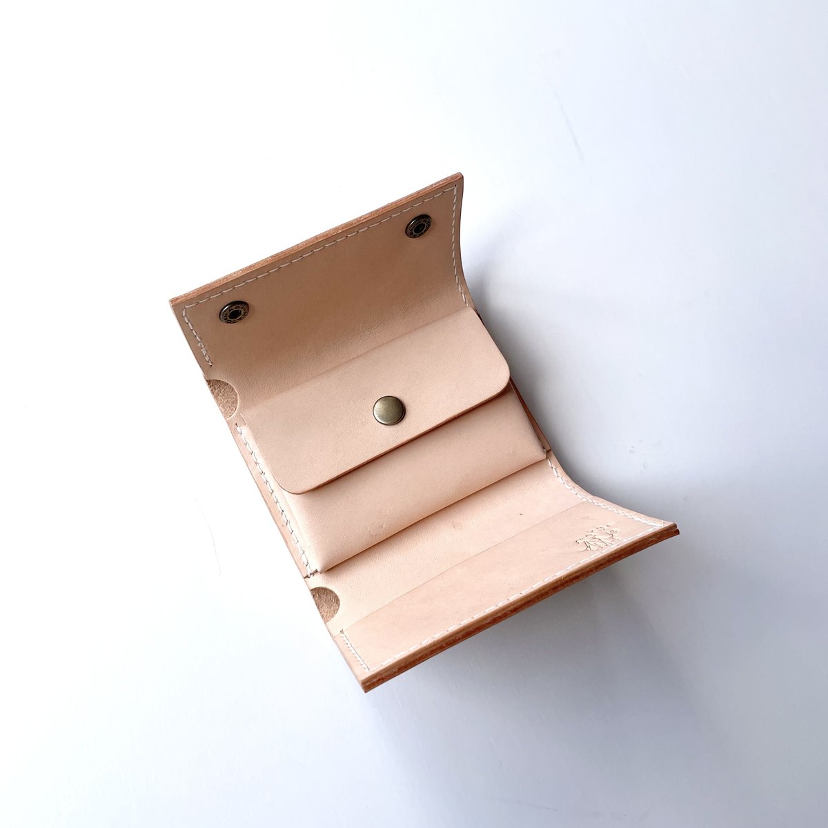 本革mini wallet natural コンパクト三つ折り財布 | Rana's STORE