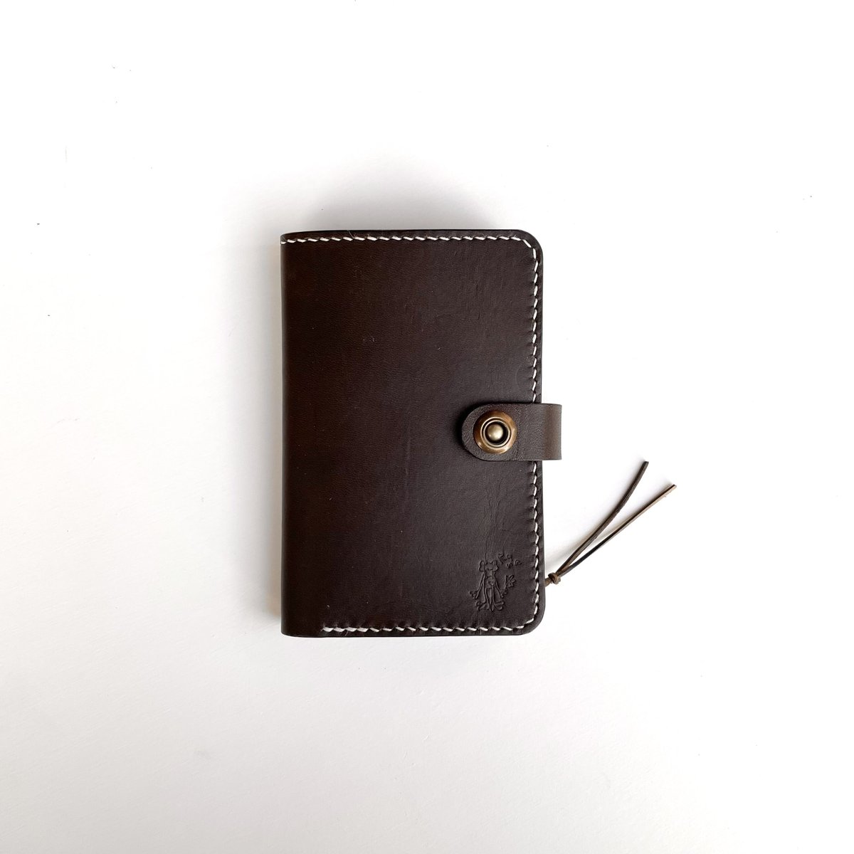 Middle wallet Olive本革 二つ折り財布 ウォレット オリーブ