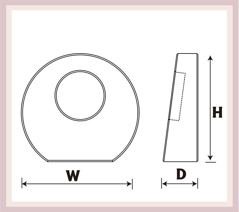 サークル型 クリスタルガラス 置き時計 37mm時計 加工費込み