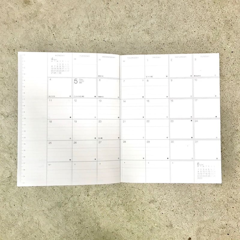 スケジュール帳❤表紙サンプル スケジュールノート（S） 2025年版 | Coup label