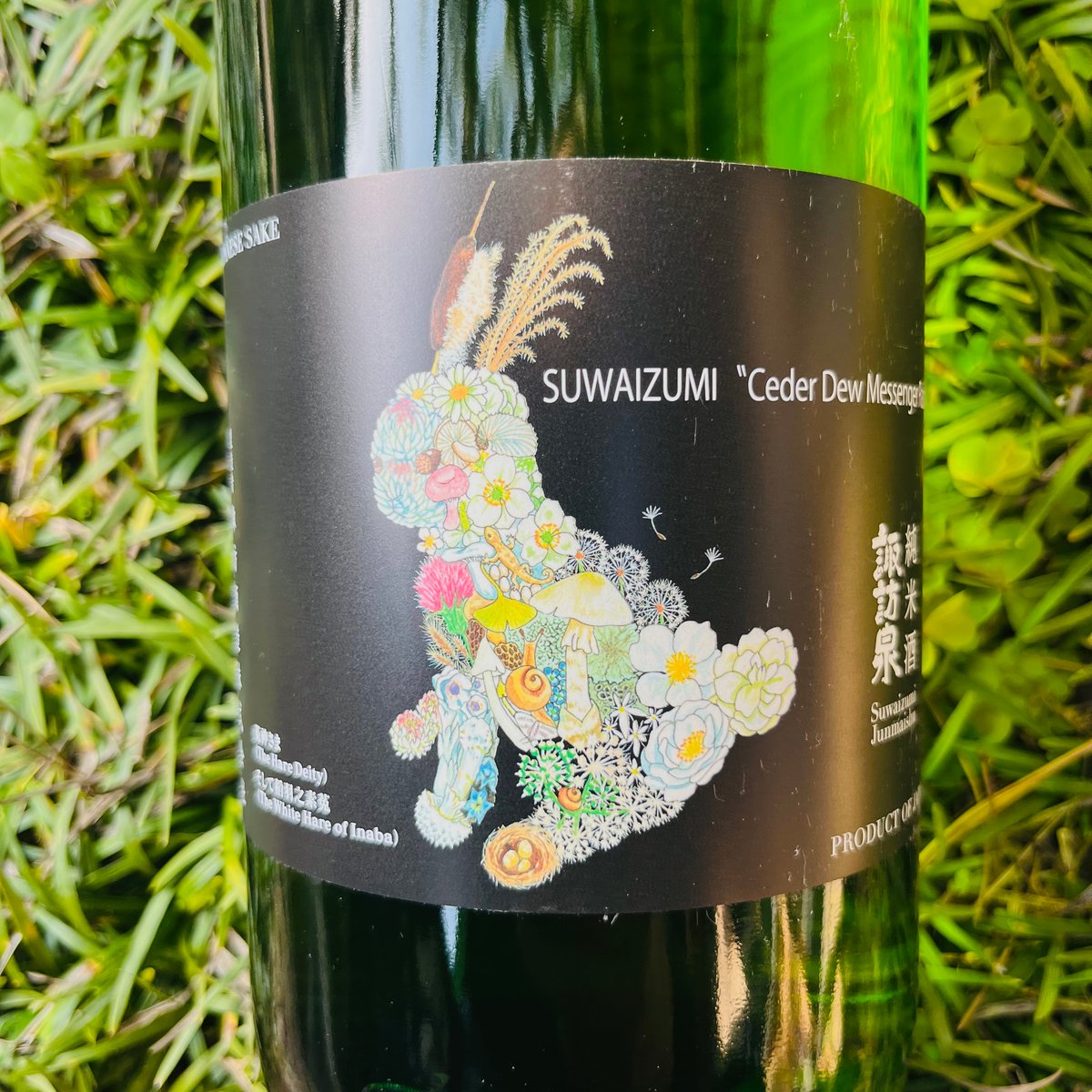 諏訪泉 純米酒 うさぎラベル 1800ml | コタニ酒店