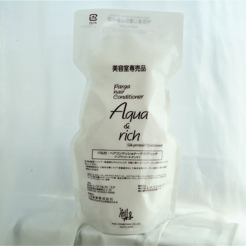 パルガヘアコンディショナー【アクア＆リッチ】500g | elve STORE．