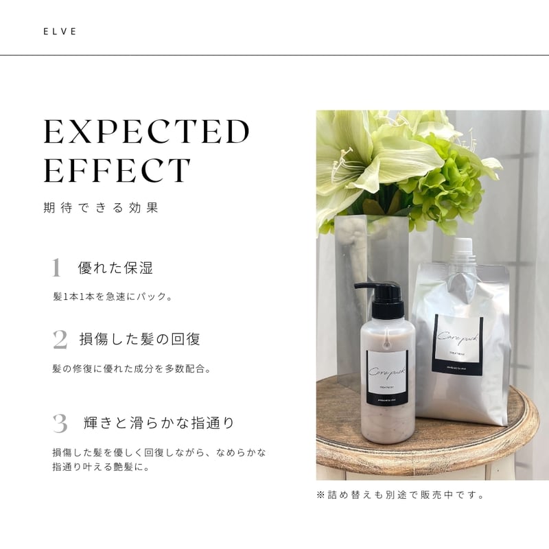 ☆人気No2☆エルベオリジナル】コアパック 300g【髪1本1本を急速に