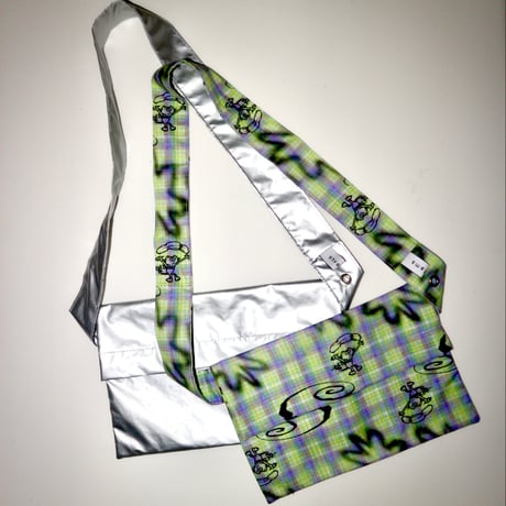 『THE EDIBLE OBJECTS』by A'bake / shoulder bag(1)・Silver(2)・Cookie dough CAT