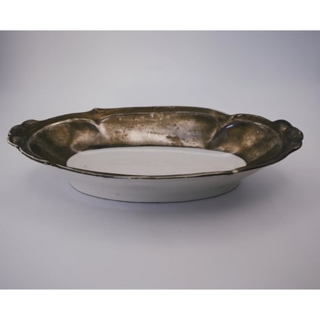 Sterling Silver Plate Oval Dish：UK