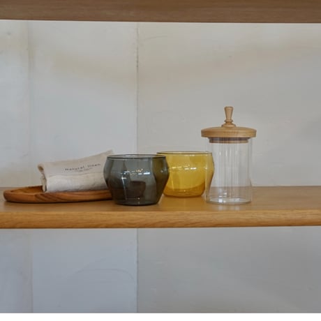 ラゴム＆ティムキャニスターギフトセット【イエローカップ、ブルーカップ＆リネンタオル、ガラスキャニスター】