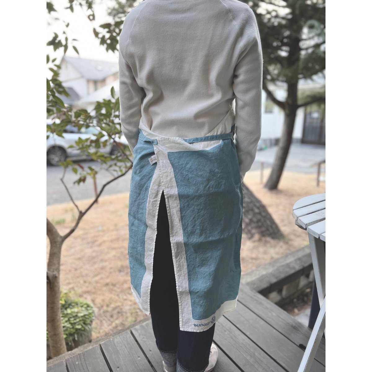 ベルトッツィ　BERTOZZI 手刷り　エプロン ピエノ　イタリア ベルトッツィ フルエプロン _ ピエノ