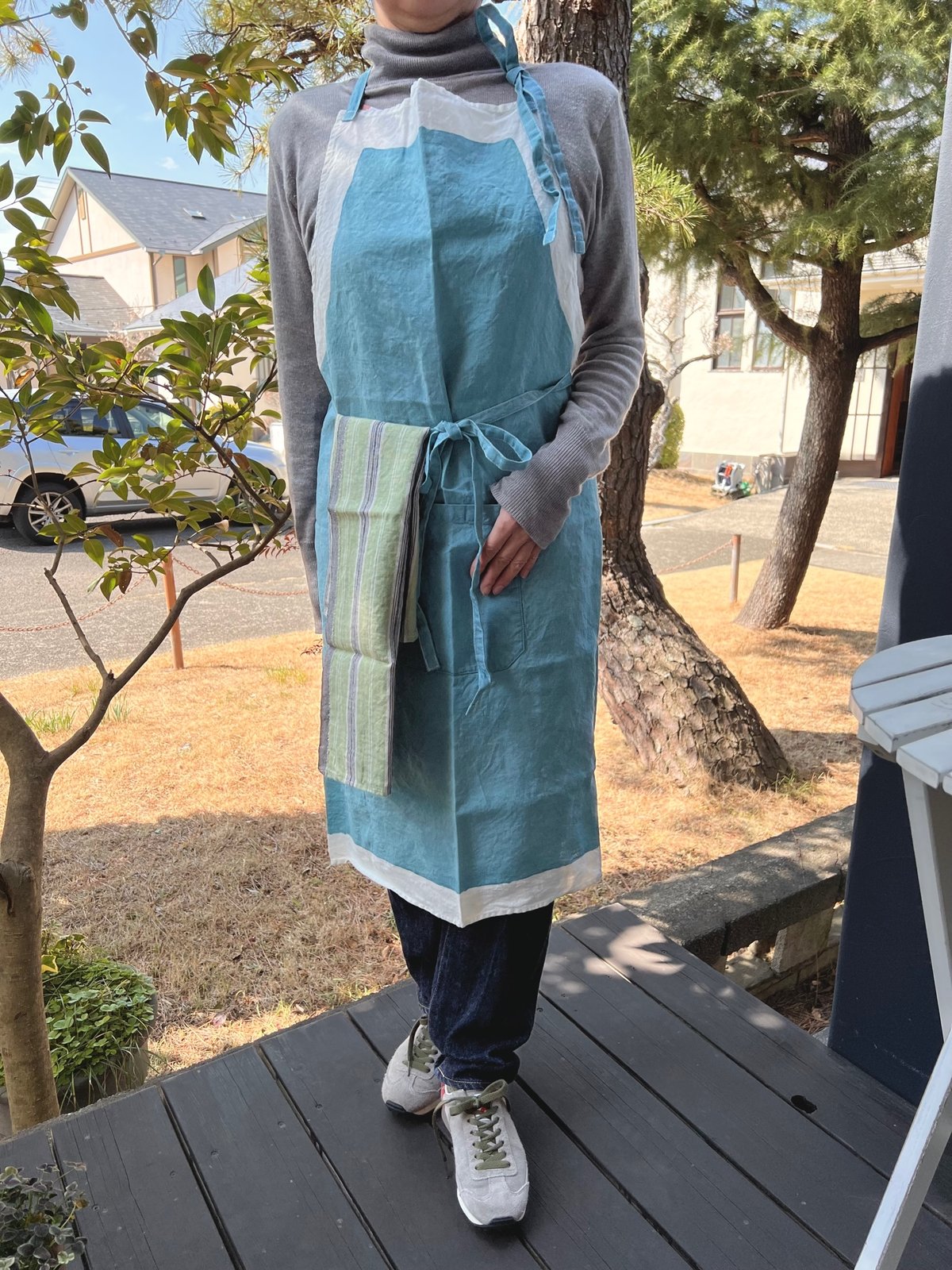 ベルトッツィ　BERTOZZI 手刷り　エプロン ピエノ　イタリア ベルトッツィ BERTOZZI 手刷り エプロン ピエノ イタリア