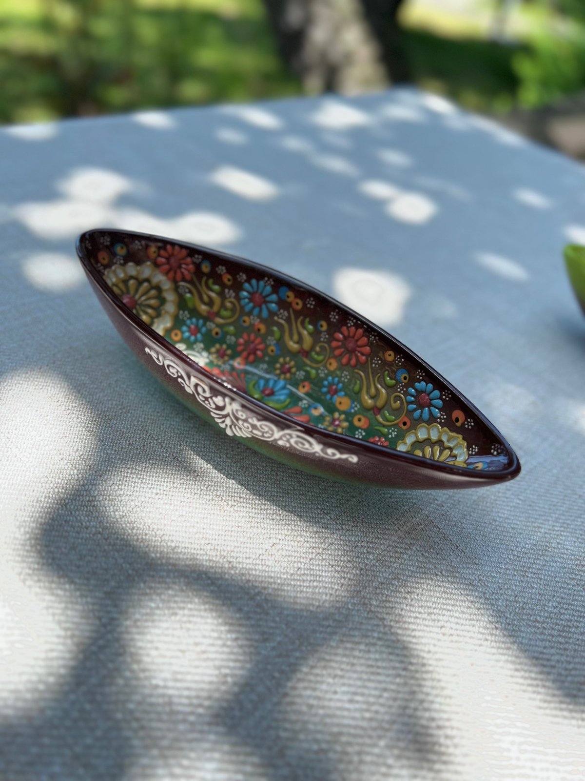 トルコ陶器ボート船型S・ブラウン | Online Store KuTembea