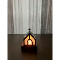 ステンドグラスのオブジェHaus-A+Light Base