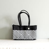 MERCADO BAG TAPETE：CHIWAWA STYLE BLACK / WHITE