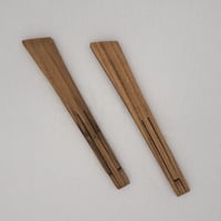 Teak Tongs S