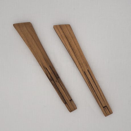 Teak Tongs S