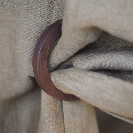 WOOD RING TASSEL   Walnut | ウォールナット