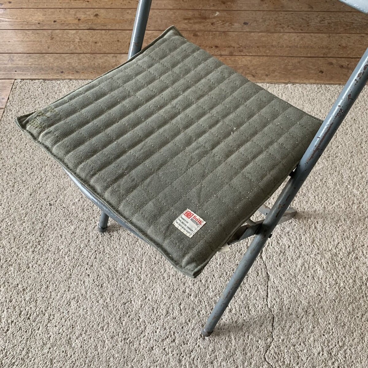 VINTAGE TENT FABRIC SEAT CUSHION | STORAGE ROOM