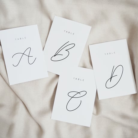 simple table numbers - DIY printable Wedding numbers