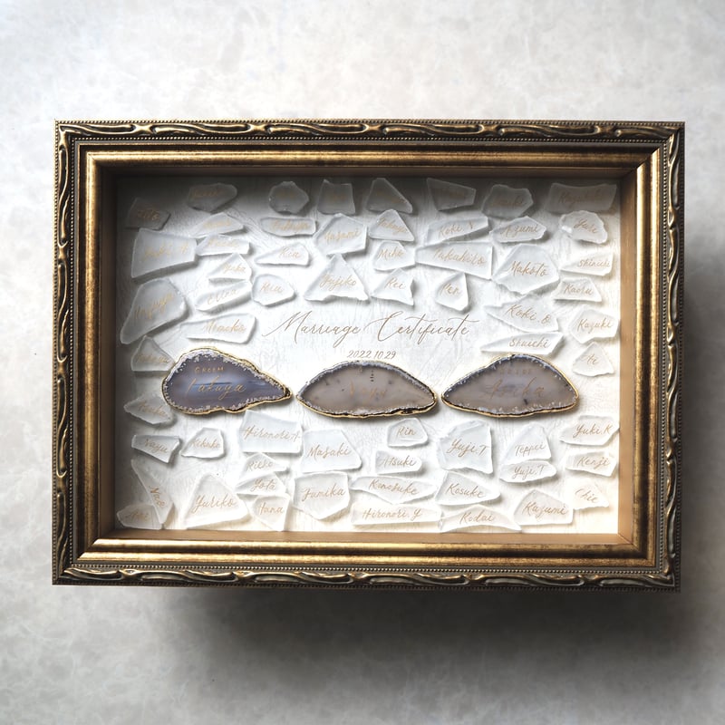 SEA GLASS + STONE 結婚証明書【セミオーダー】 | PRIMULA store