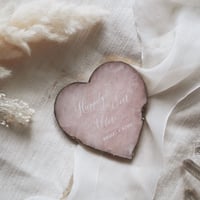 heart ローズクォーツリングプレート