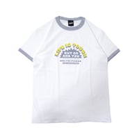 belyni Life is Tough ringer TEE - White/Gray