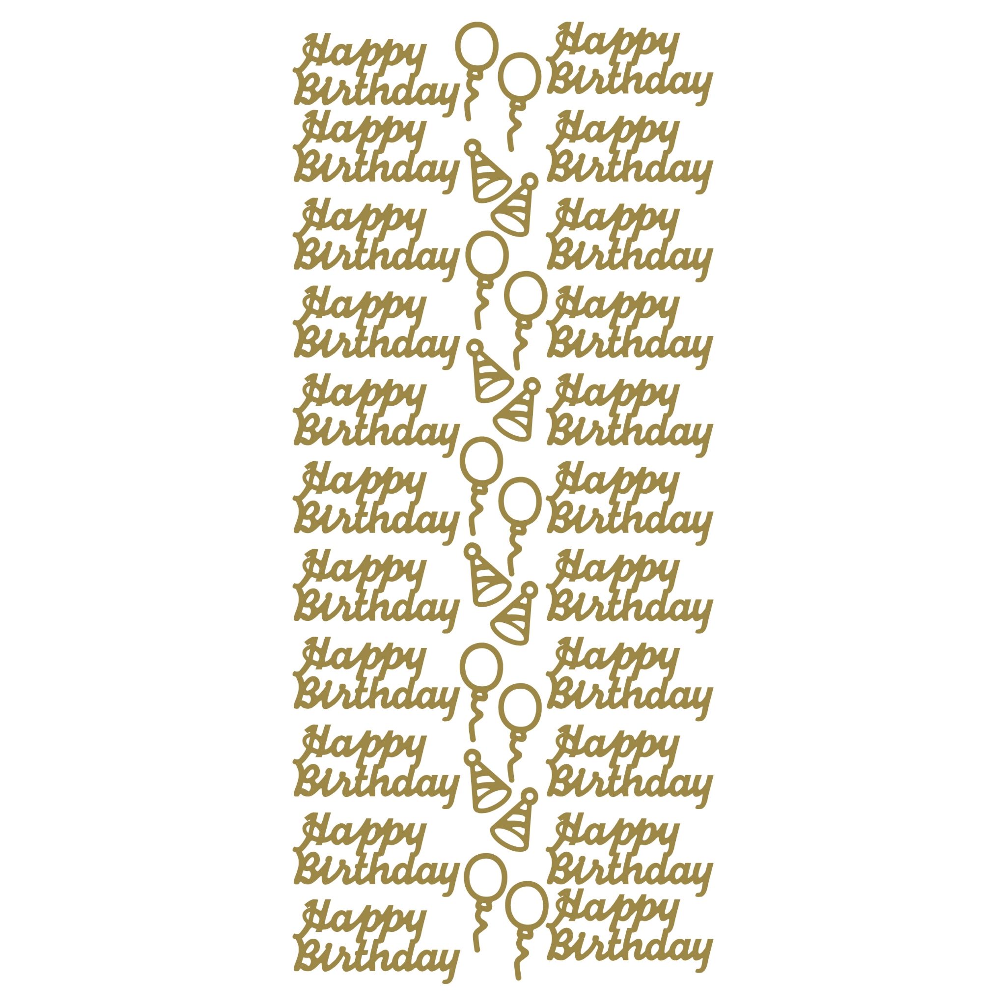 お誕生日おめでとう 1.101-0 Happy Birthday(お誕生日おめでとう) | ステッカークラフト平野