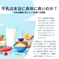 待望の「牛乳は本当に身体に良いのか？– 牛乳は健康に良いという定説への疑問– 」動画講座