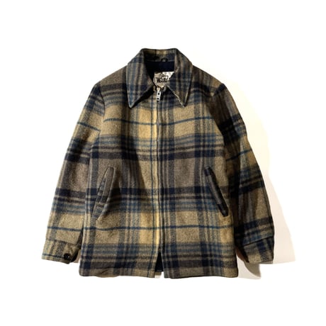 70's WOOL RICH Wool Checked Jacket