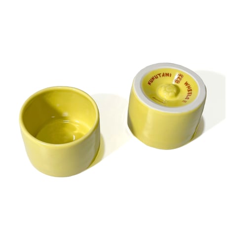 九九谷 - WHEEL ぐい呑 YELLOW