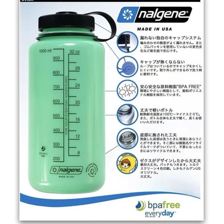 RWCHE×SLOW SQUAD - NALGEN BOTTLE+PATCH