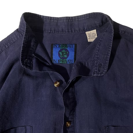 90's IN PRIVATE - Band Color Linen Shirt