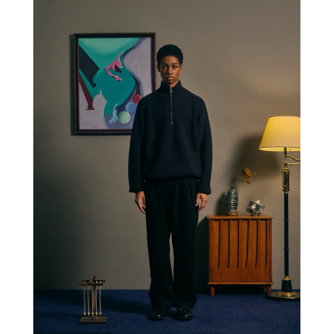 COMFORTABLE REASON - Harf Zip Knit | LOFT