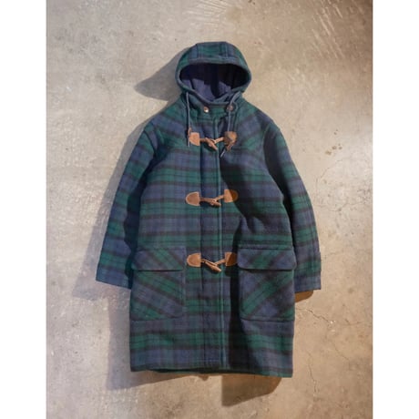 80's L.L.Bean - Checked Duffle Coat