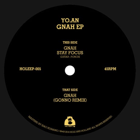YO.AN - GNAH EP (inc. GONNO Remix)
