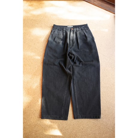 NOROLL - THICKWALK PANTS BLACK DENIM