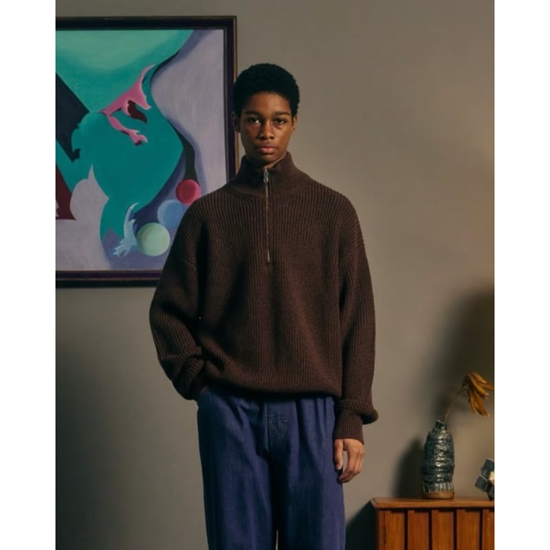 COMFORTABLE REASON - Harf Zip Knit | LOFT