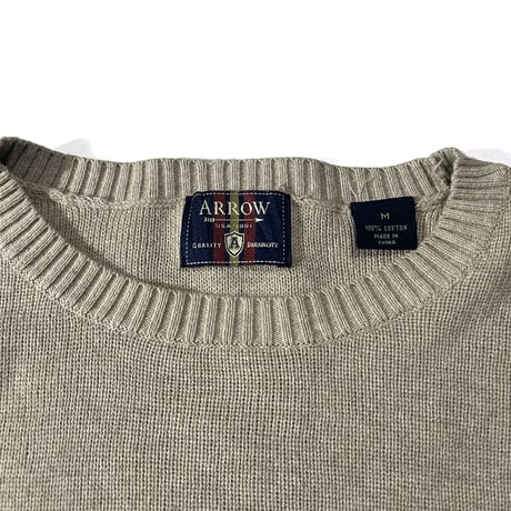 00's ARROW - Striped Cotton Sweater