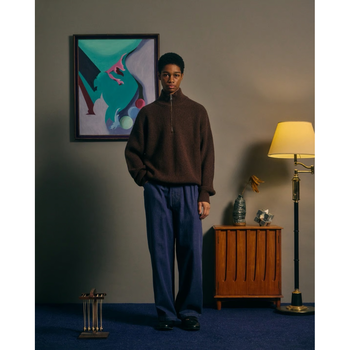 COMFORTABLE REASON - Harf Zip Knit | LOFT