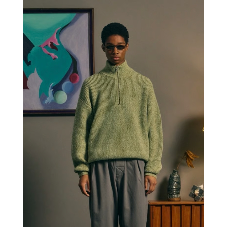 COMFORTABLE REASON - Harf Zip Knit | LOFT