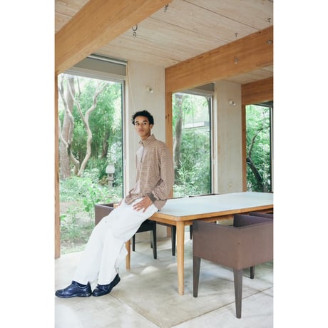 COMFORTABLE REASON - Multi Border L/S Stand Zip