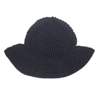 FOUND FEATHER - Knit Safari Hat / Cotton, linen, ramie